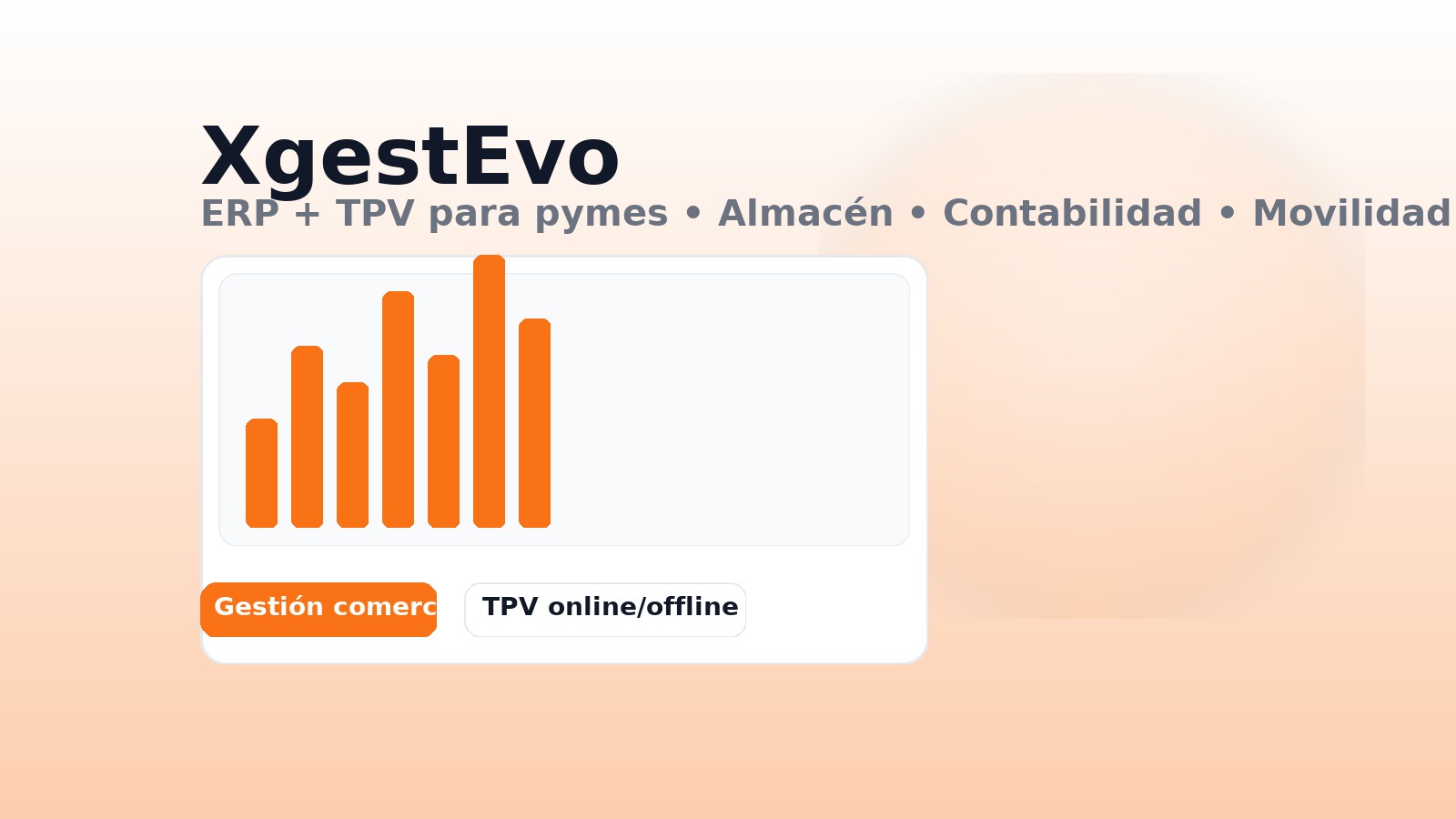 XgestEvo – pantalla principal